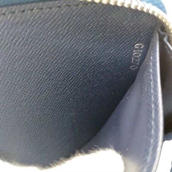 319457BU (S6) Louis Vuitton Wallet Long Blue Monogram - Picture 9 of 10